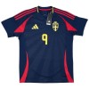 Camiseta de fútbol Suecia Isak 9 Segunda Equipación 2024 - Hombre